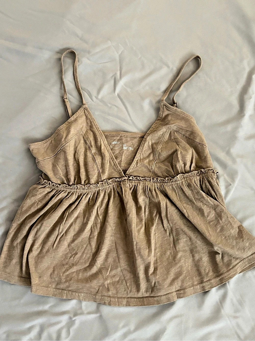aerie Cotton Cami in Brown Size Small NWT